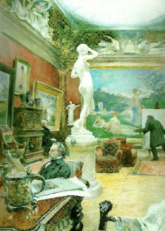 Carl Larsson interior fran furstenbergska galleriet France oil painting art